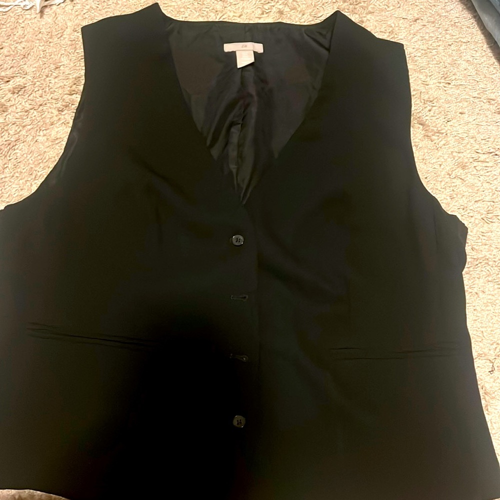 H&M Black Suit Vest